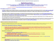 Tablet Screenshot of digital-ecosystems.org